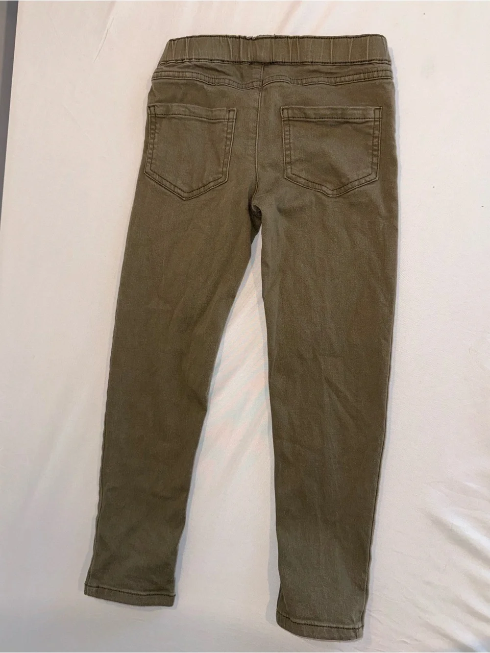 Carter's Kids Little Girls Olive Green Pull On Straight Jean Pants Size 6/6X